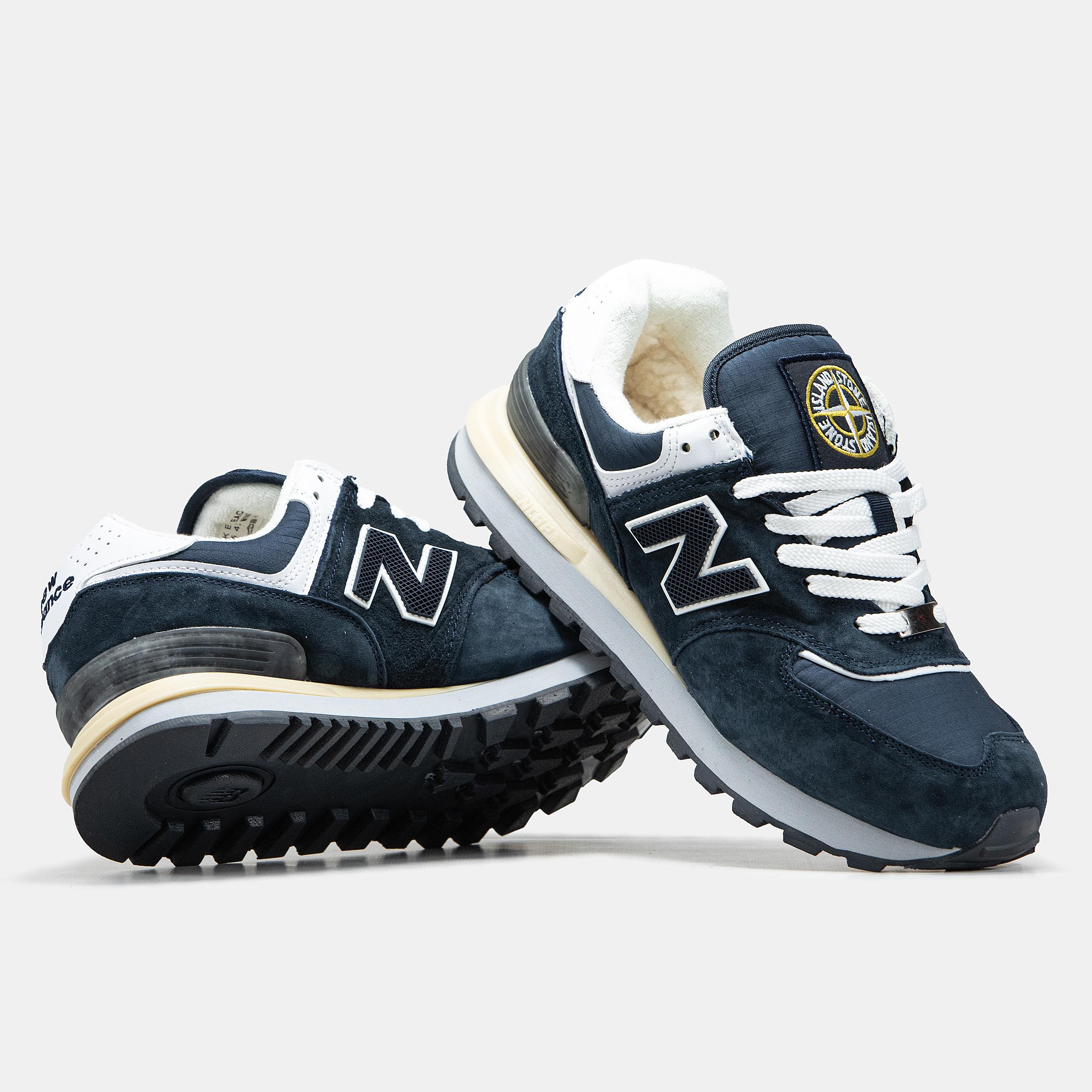 New Balance 574 x Stone Island Winter Navy White - изображение 6
