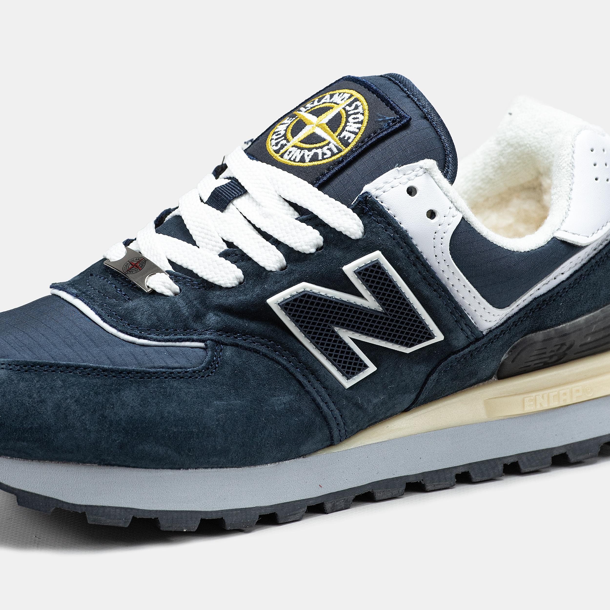 New Balance 574 x Stone Island Winter Navy White - изображение 7