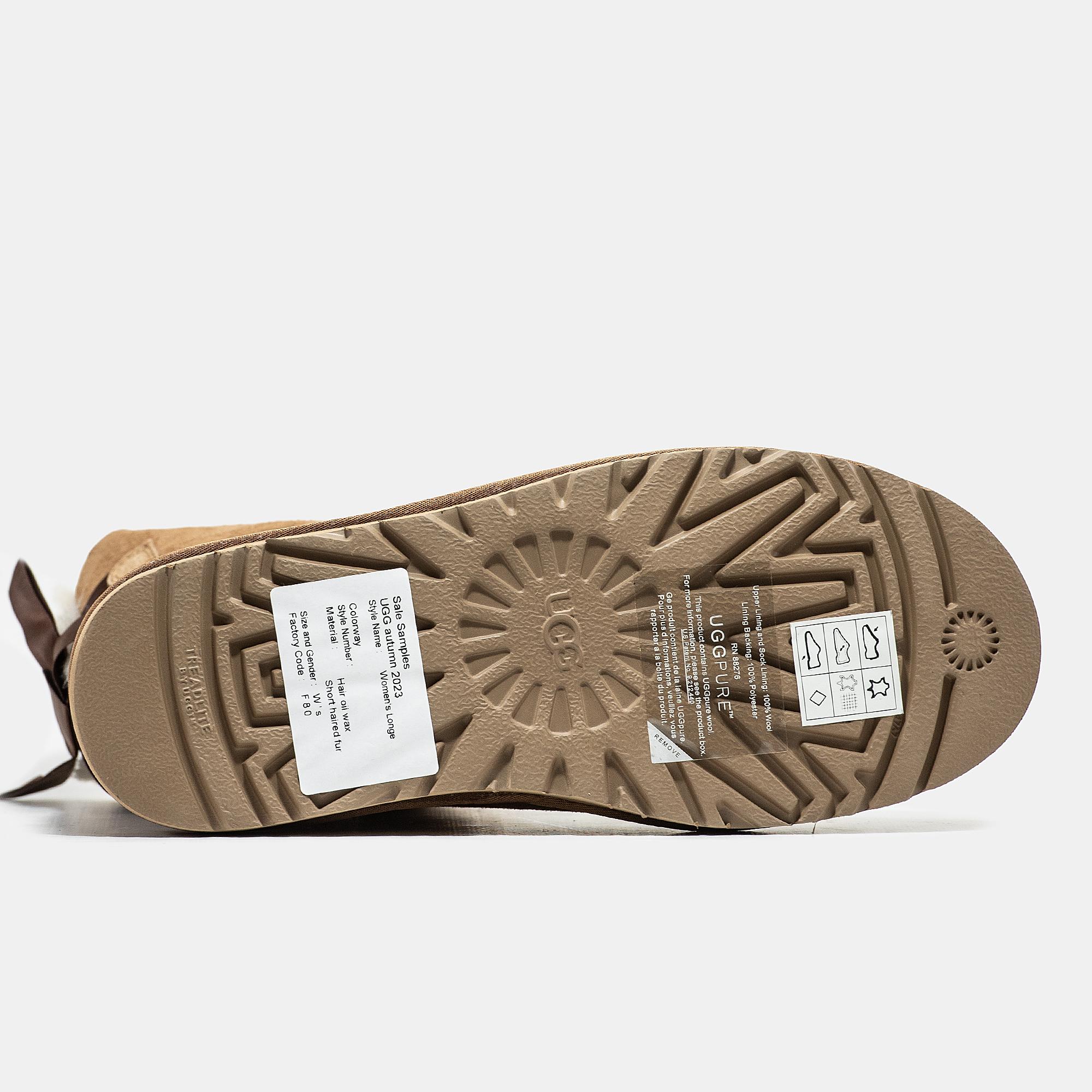 UGG Classic Mini Bailey Bow Chestnut - изображение 1