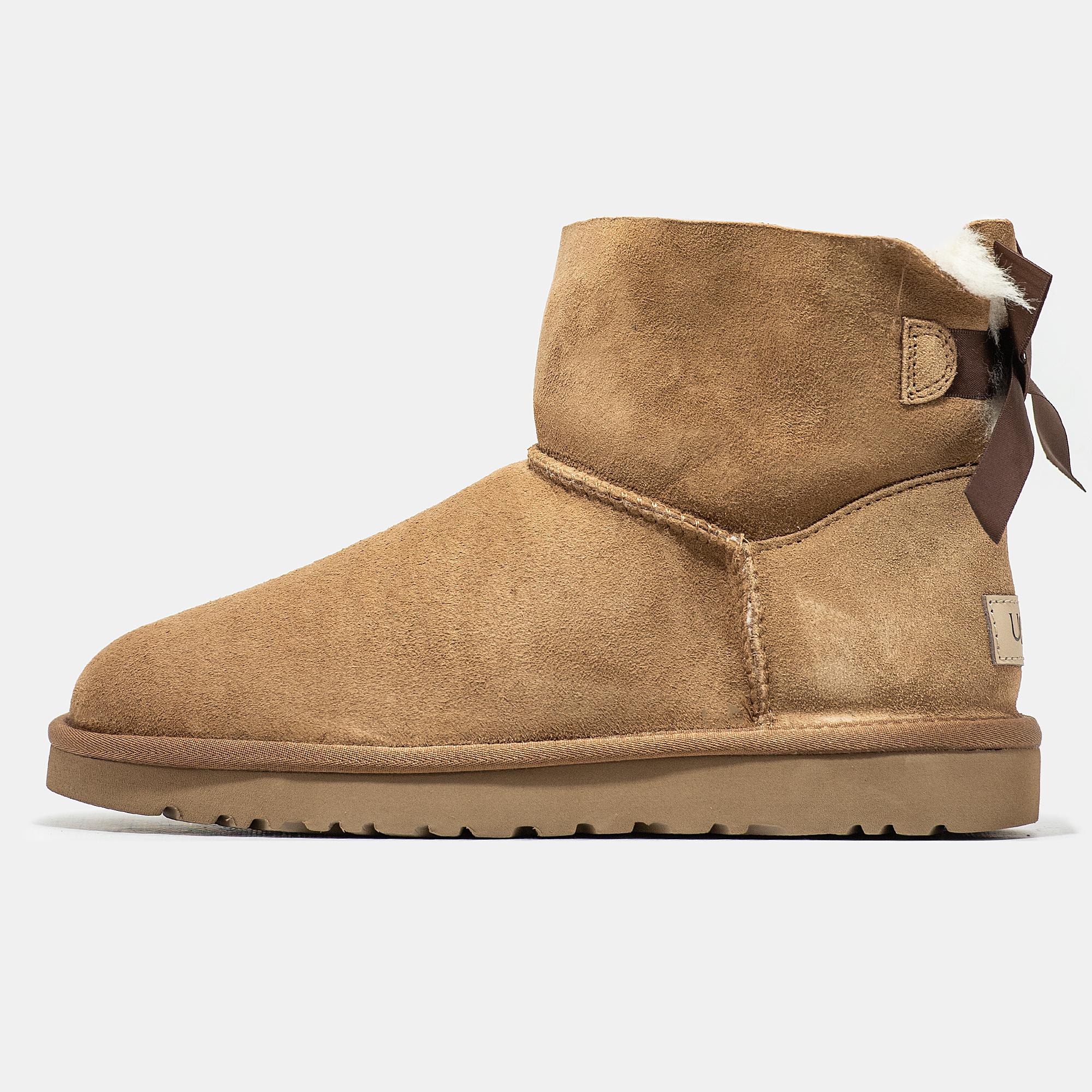 UGG Classic Mini Bailey Bow Chestnut