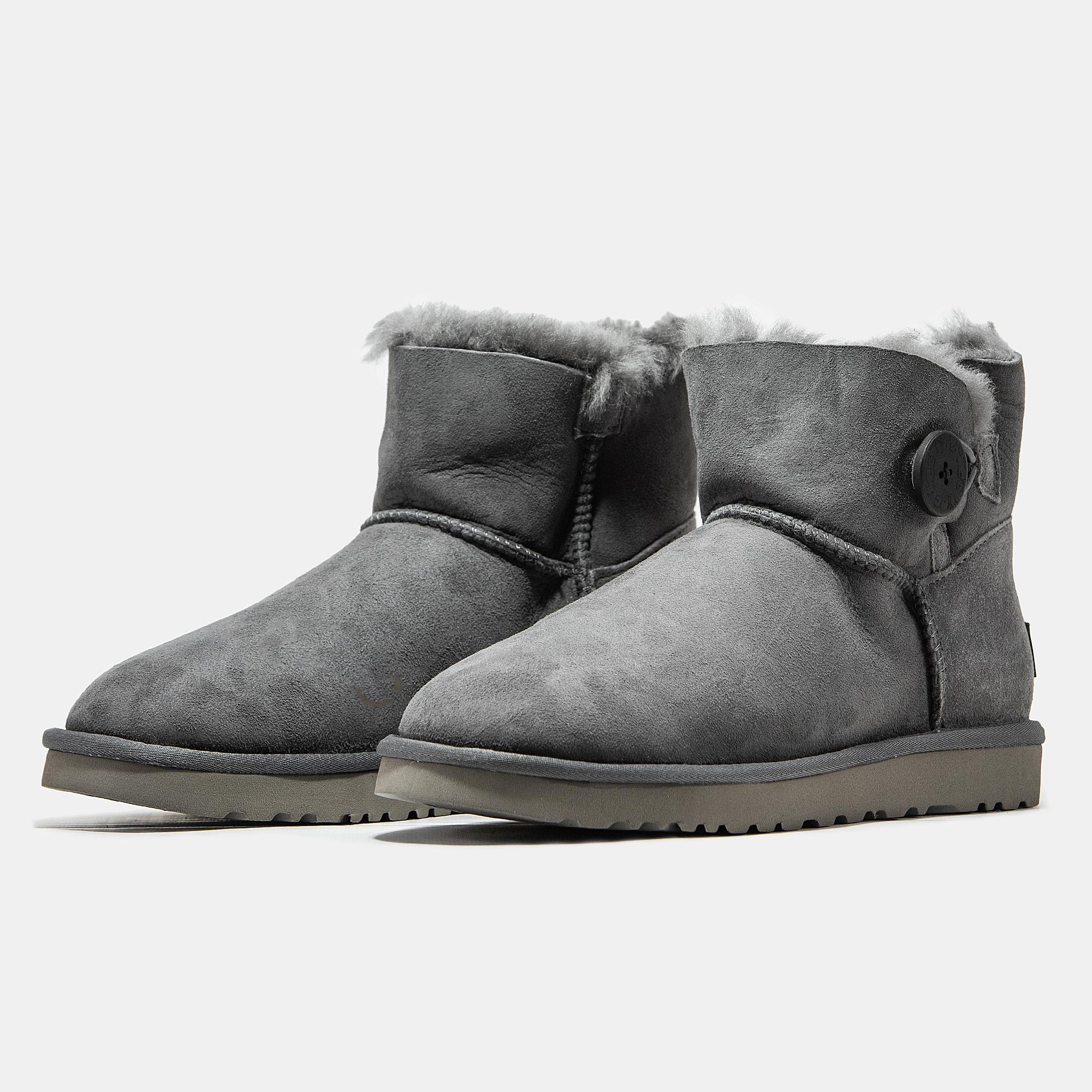 UGG Classic Mini Bailey Button Grey - изображение 5