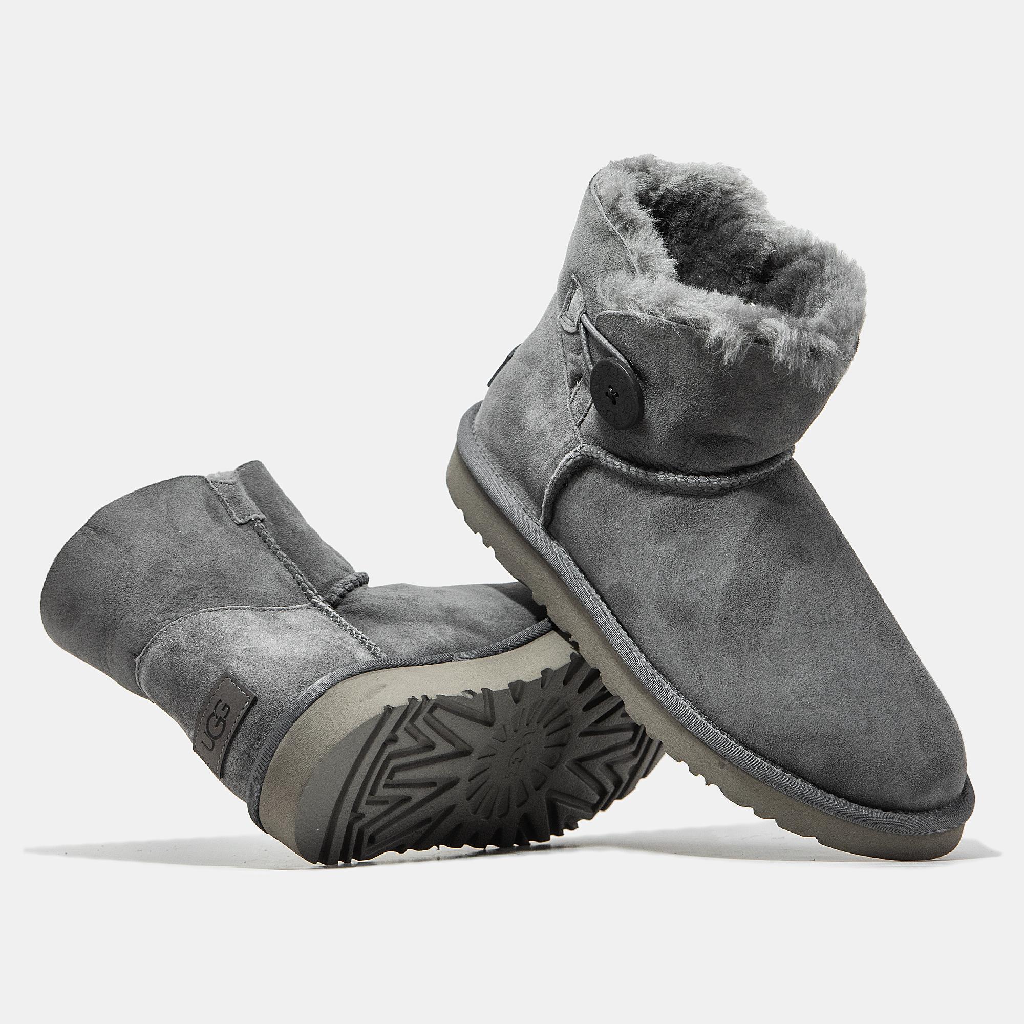 UGG Classic Mini Bailey Button Grey - изображение 6