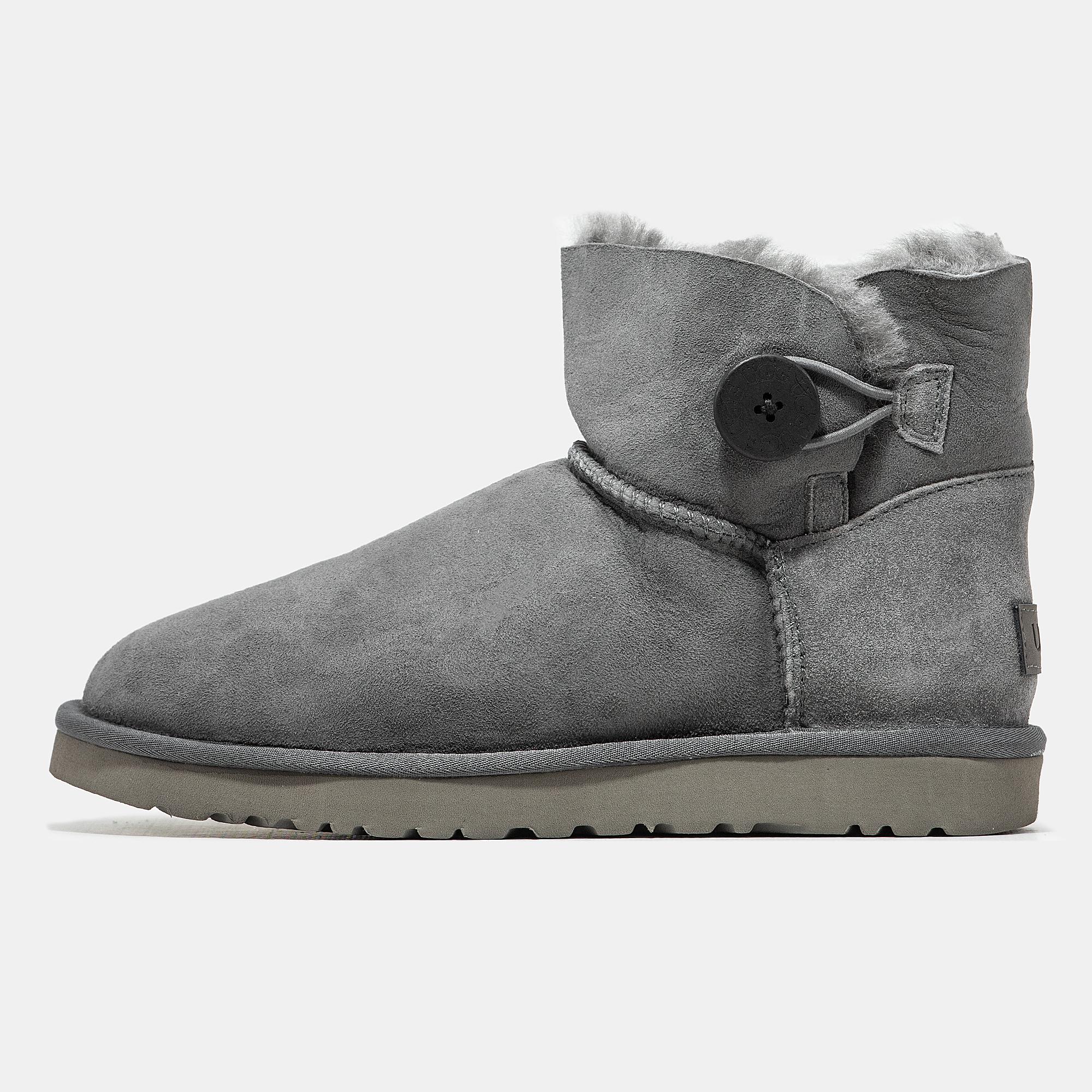 UGG Classic Mini Bailey Button Grey