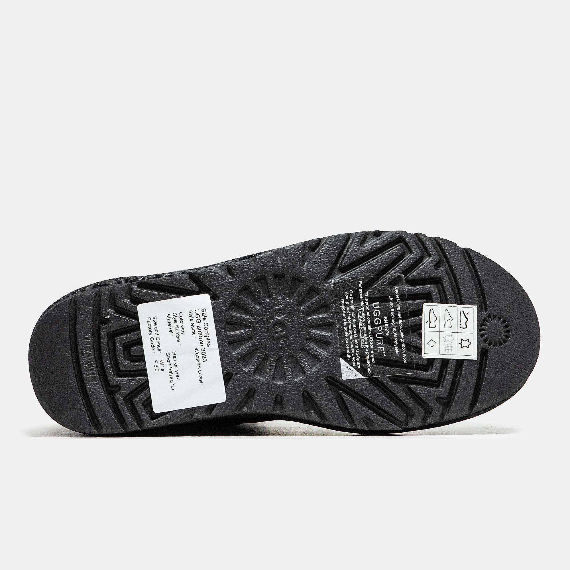 UGG Classic Mini Bailey Button Leather Black - изображение 1