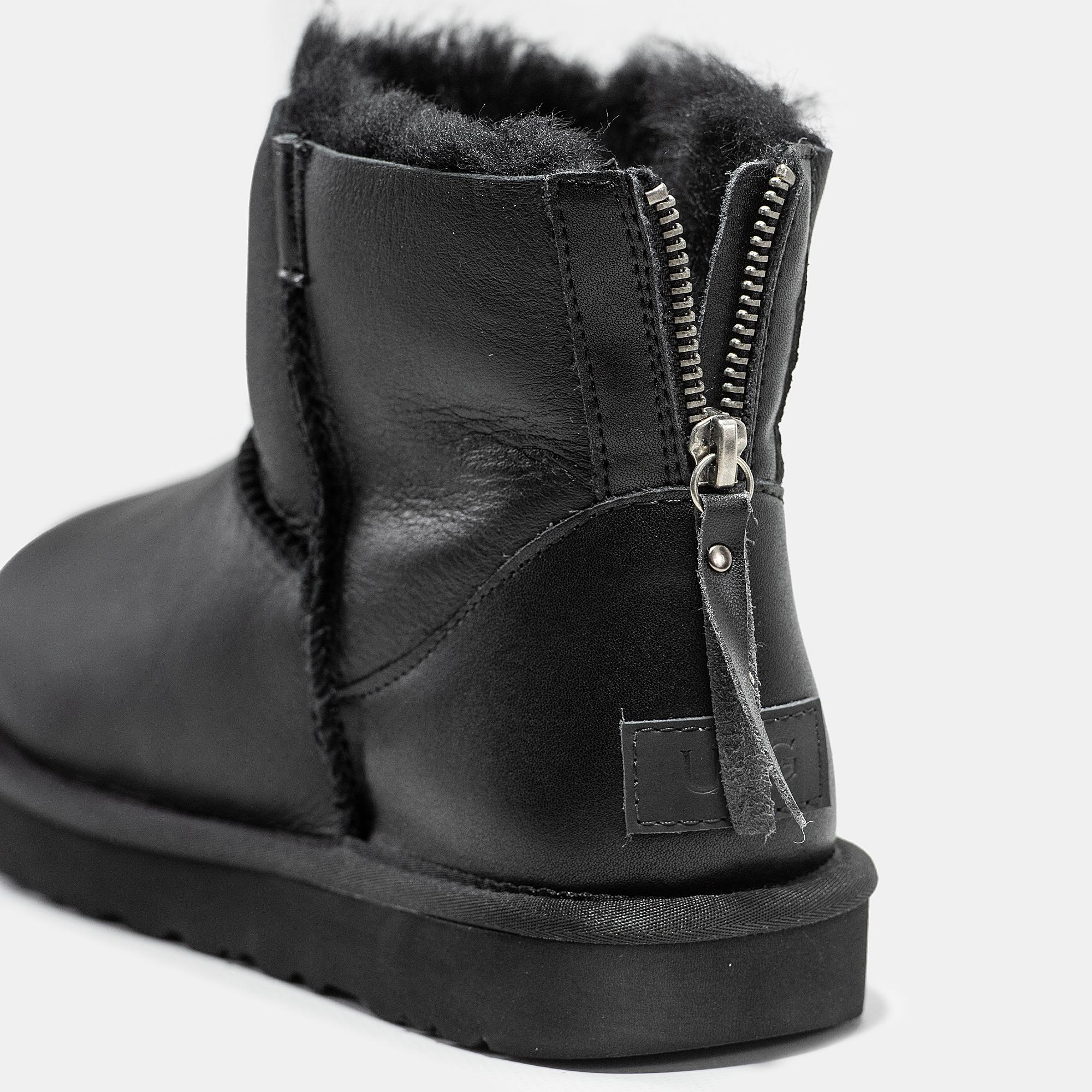 UGG Classic Mini Zip Black - изображение 7