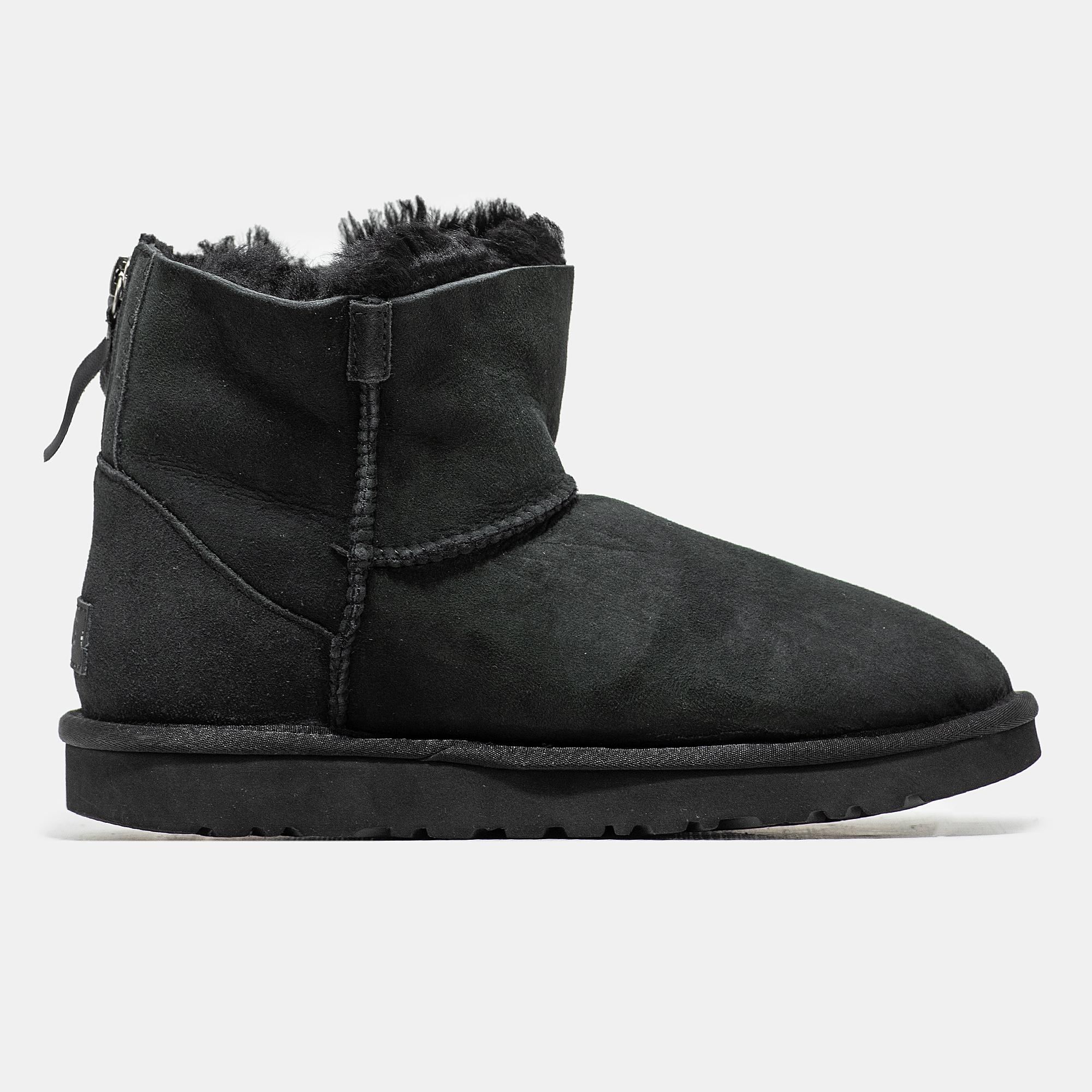 UGG Classic Mini Zip Black Suede - изображение 2