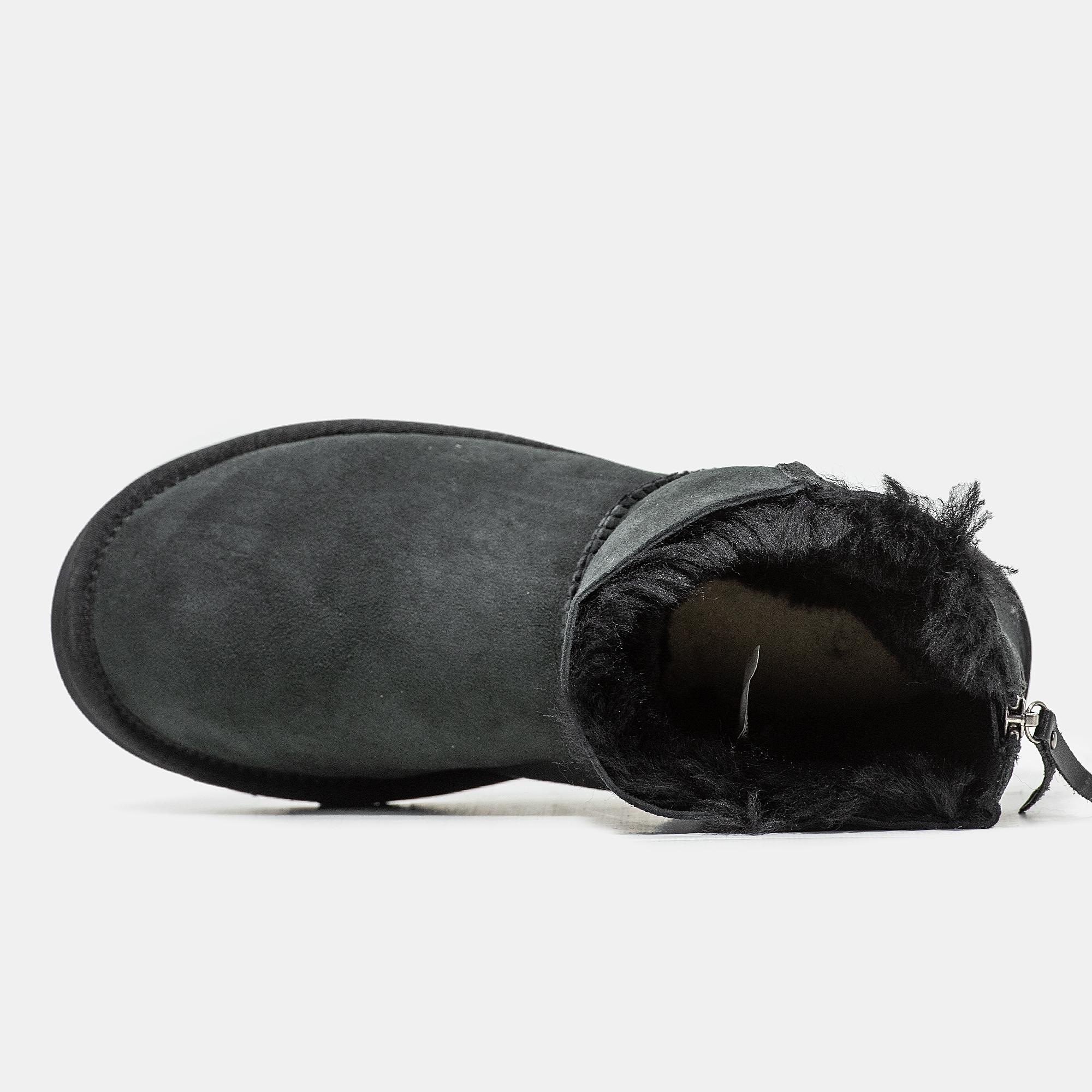 UGG Classic Mini Zip Black Suede - изображение 3