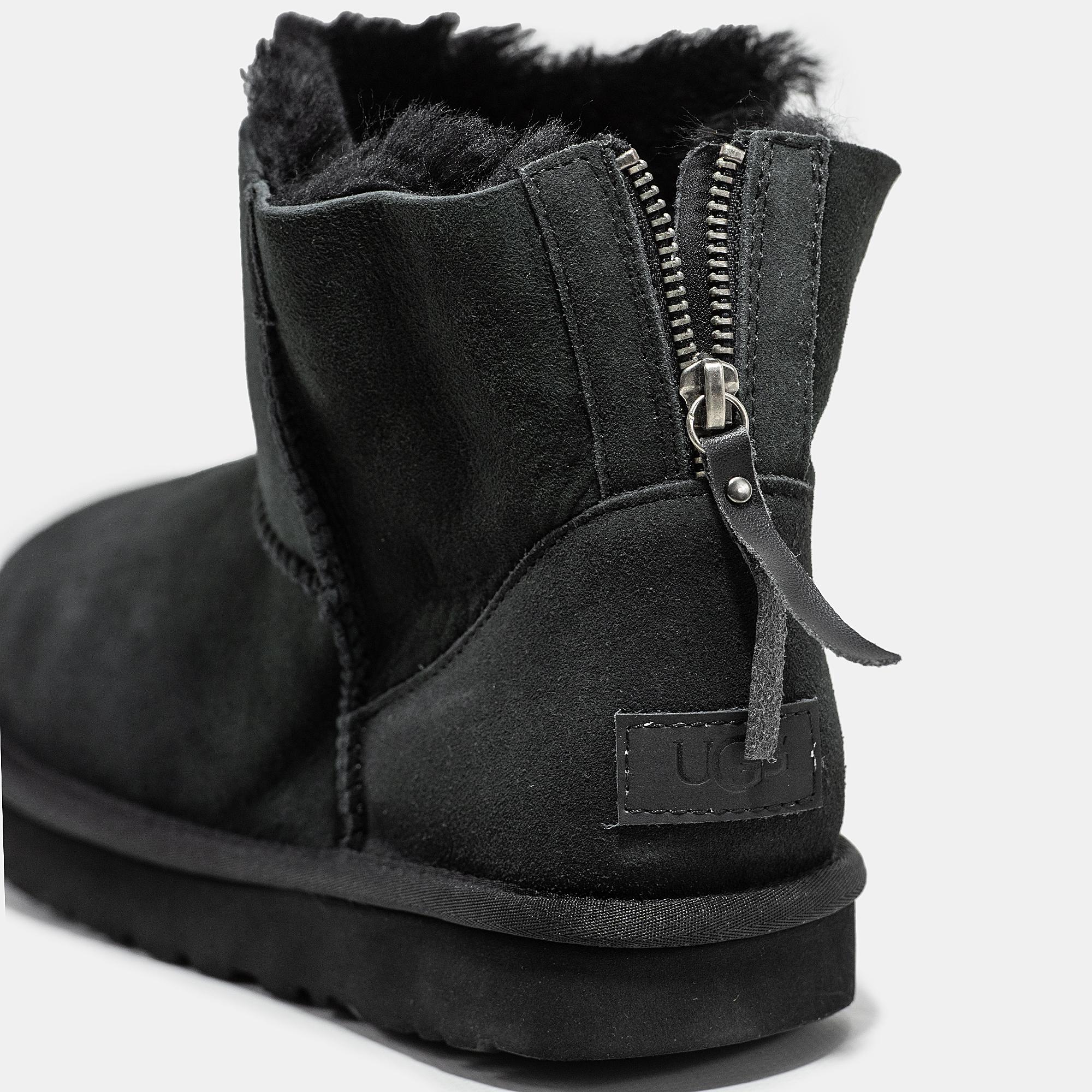 UGG Classic Mini Zip Black Suede - изображение 7