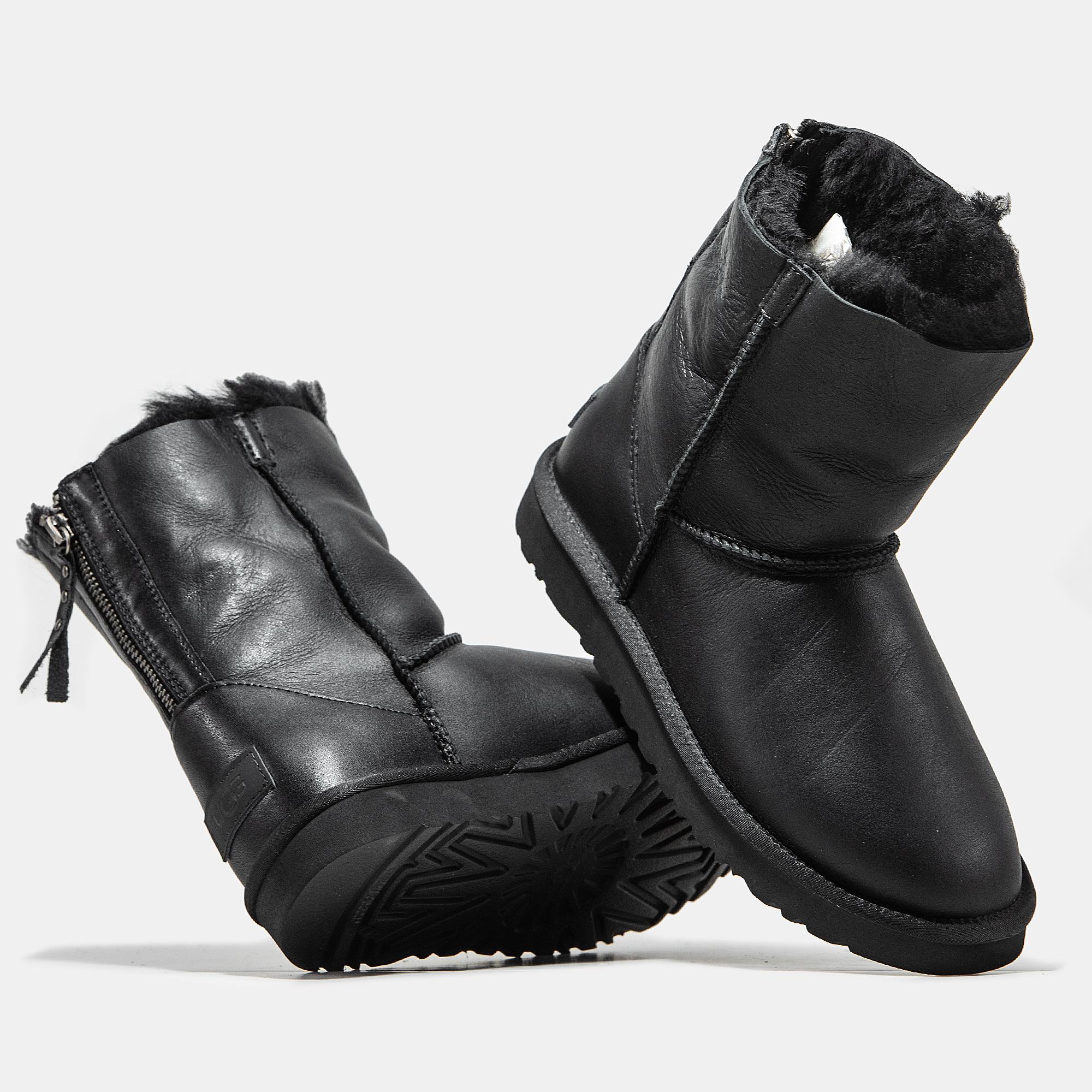 UGG Classic Short Zip Black - изображение 5