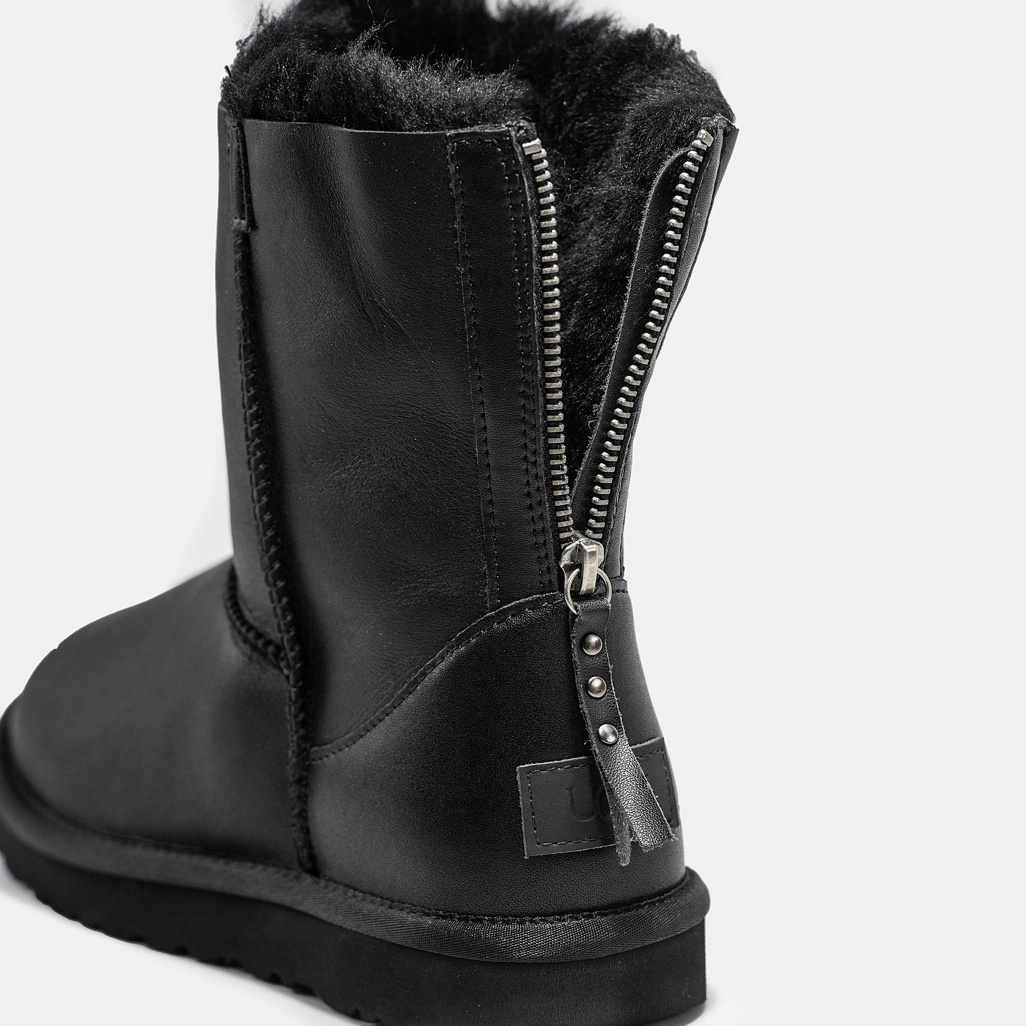 UGG Classic Short Zip Black - изображение 7