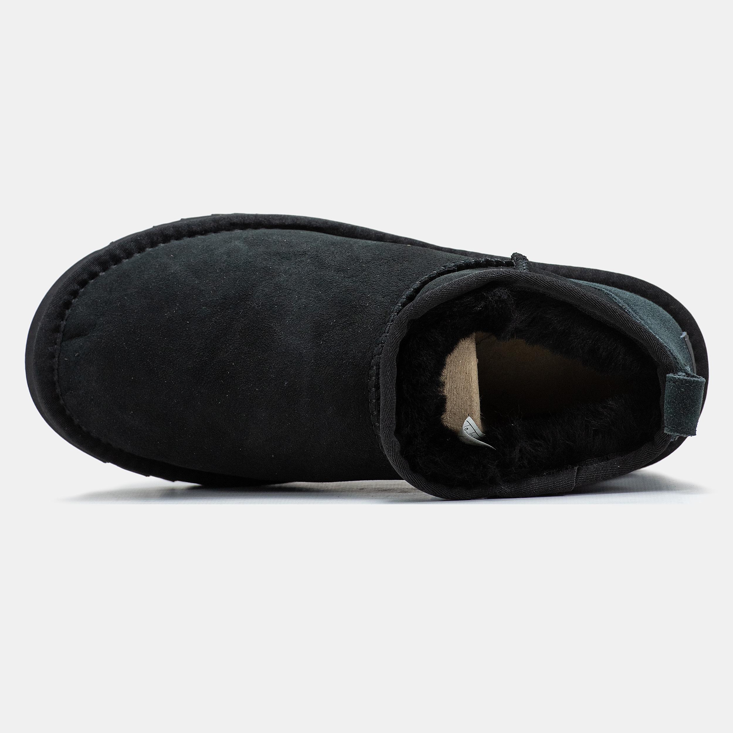 UGG Classic Ultra Mini Black Green Heel - изображение 3