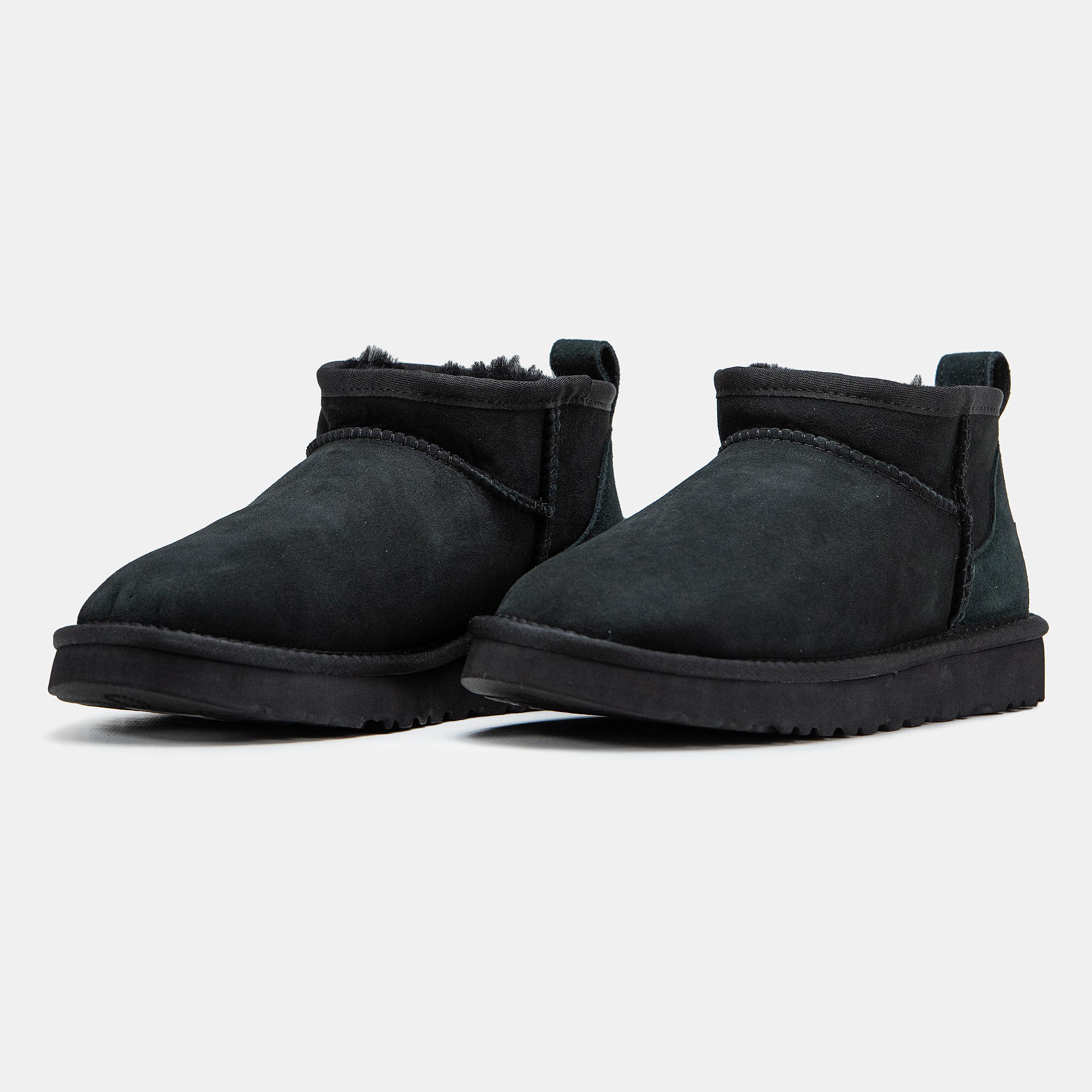 UGG Classic Ultra Mini Black Green Heel - изображение 5