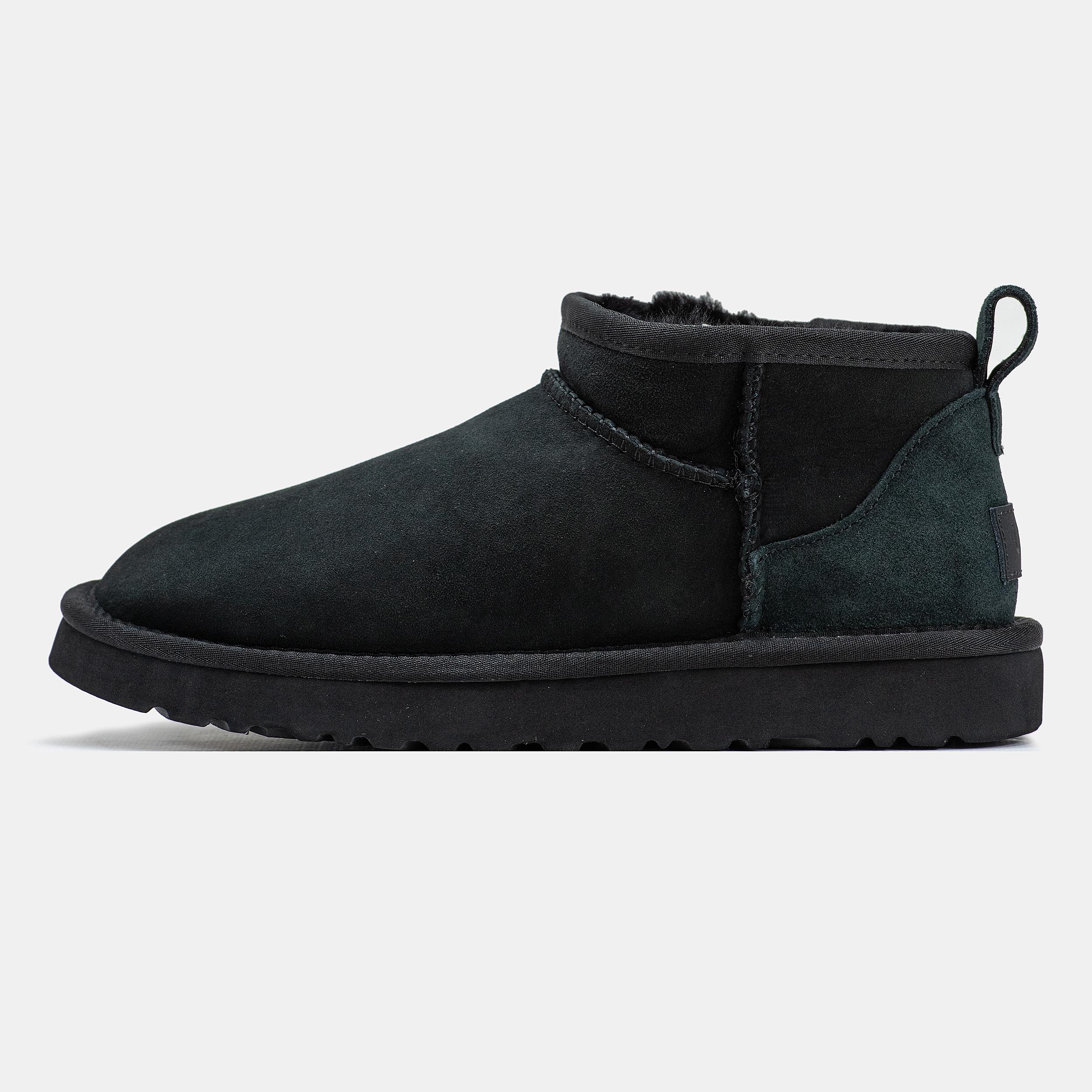 UGG Classic Ultra Mini Black Green Heel
