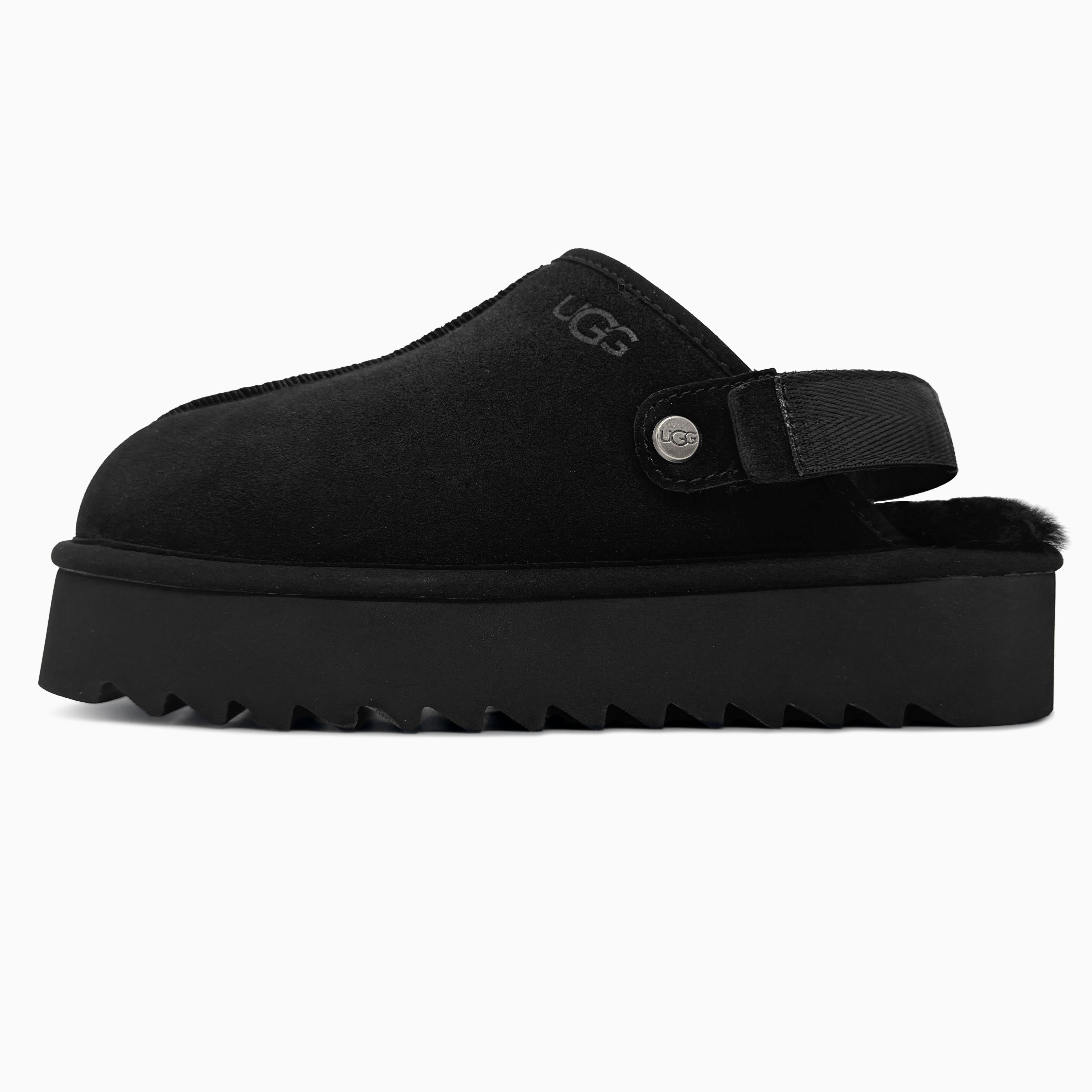 UGG Lanah Clog Platform Black